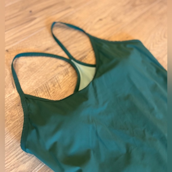 Green Athletic Dress Small Built-In Shorts Tennis Pickleball Athleisure Stretch - Picture 3 of 5